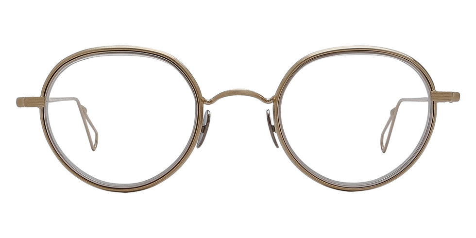 AHLEM® Limited Edition™ Paris 01 Eyeglasses AH OM092-GGBR-PA-B2 46 - Grey Gold Brushed/White Gold