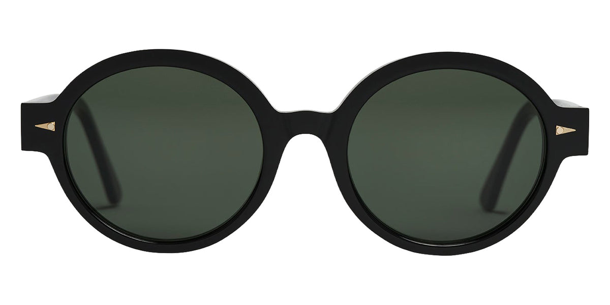 AHLEM® Rue du Soleil Sunglasses AH SA065-BLCK/GG154-F1 51 - Black/Dark Green