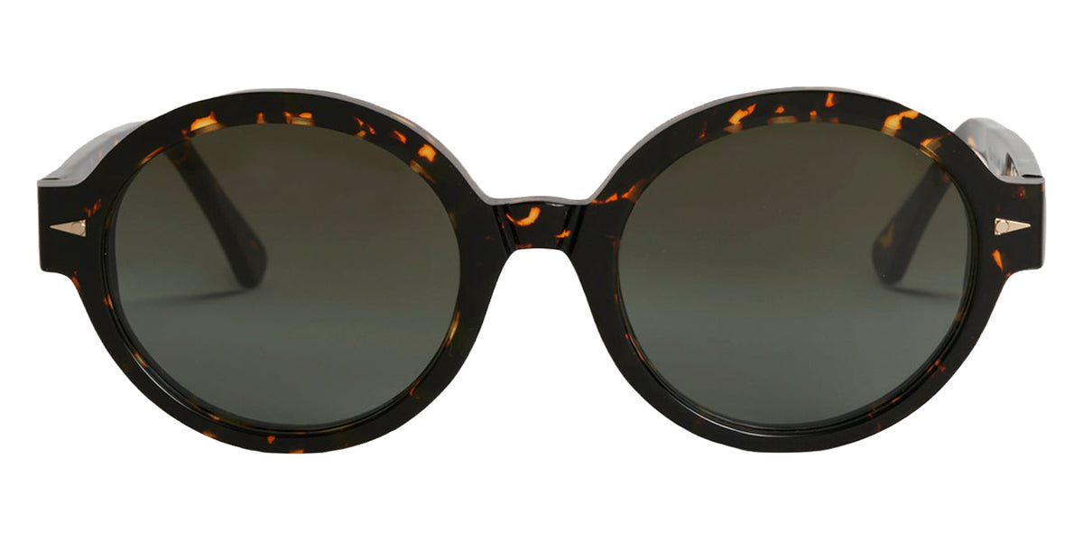 AHLEM® Rue du Soleil Sunglasses AH SA065-YLWT/GNGR4-F1 51 - Yellow Turtle/Green