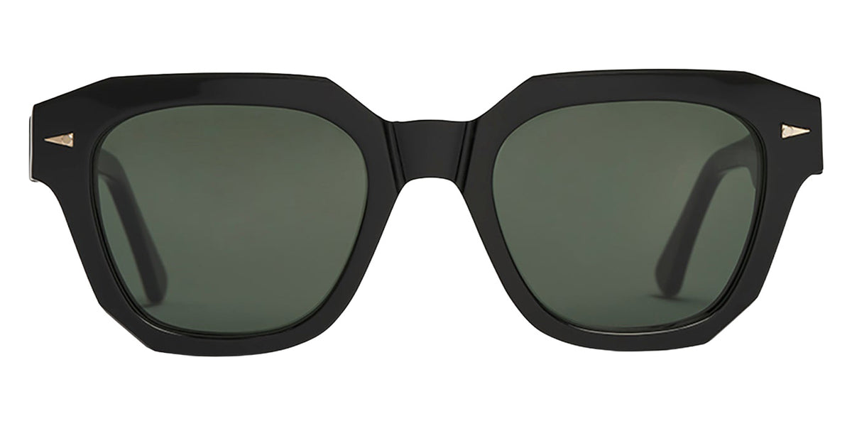 AHLEM® Pont Mirabeau Sunglasses AH SA075-BLCK/GG154-F1 49 - Black/Dark Green