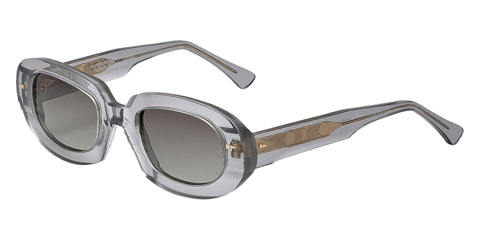 AHLEM® Limited Edition™ Lombards Sunglasses AH SA092-SEAL/GNGR4-F1 50 - Sealight/Green Gradient