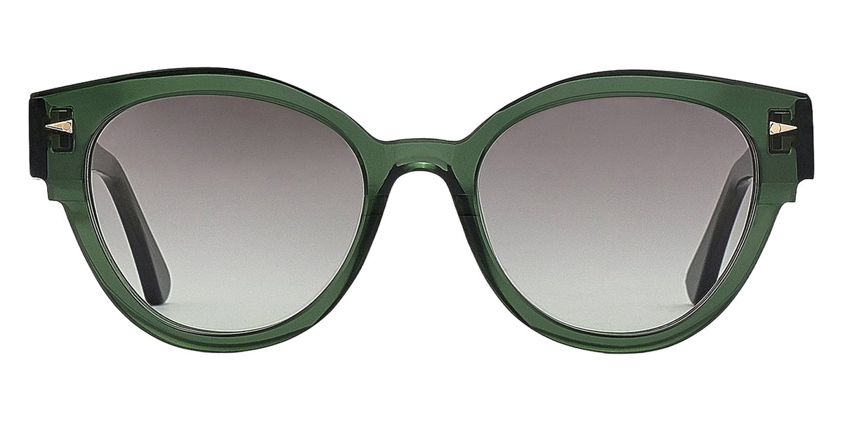 AHLEM® Longchamp Sunglasses AH SA106-DGRN/GNGR4-F1 53 - Dark Green/Green Gradient