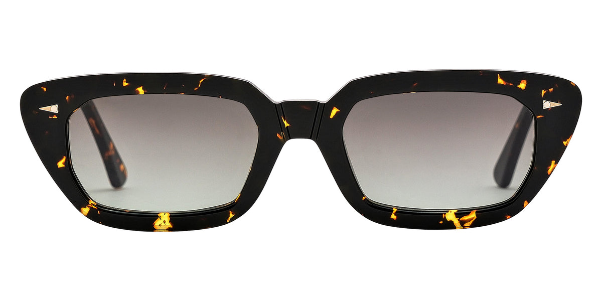 AHLEM® Jeanne Sunglasses AH SA110-YLWT/GNGR4-F1 53 - Yellow Turtle/Green Gradient
