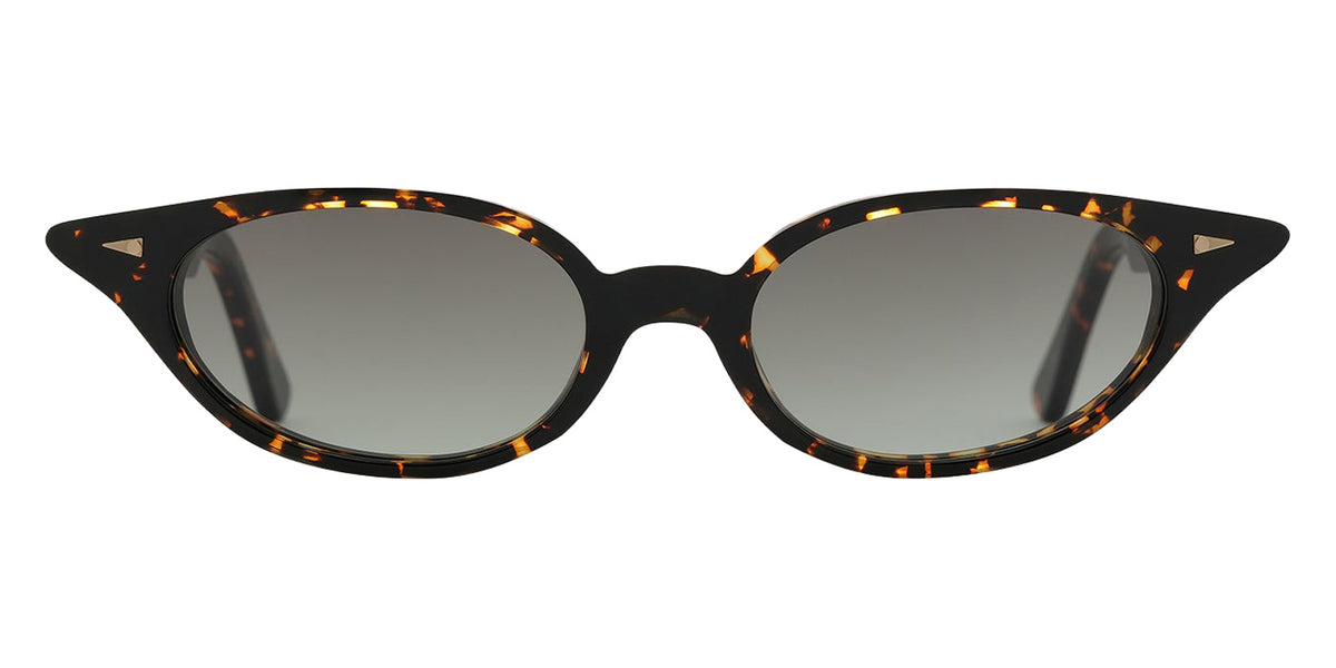 AHLEM® Voyager Collection™ Grâce Sunglasses AH SA117-YLWT/GNGR4-F1 53 - Yellow Turtle/Green Gradient