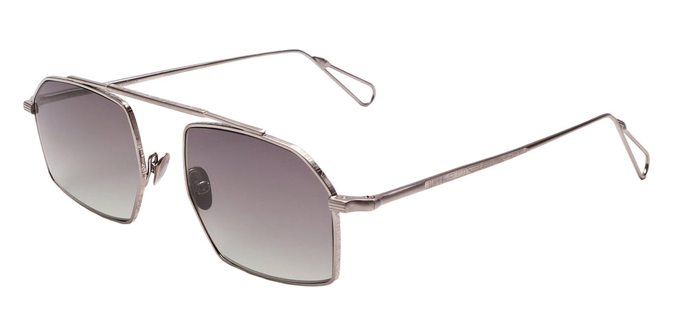 AHLEM® Royale Sunglasses AH SM084-RUBR-NA/GNGR4-F2 51 - Ruthenium Brushed/Green Gradient