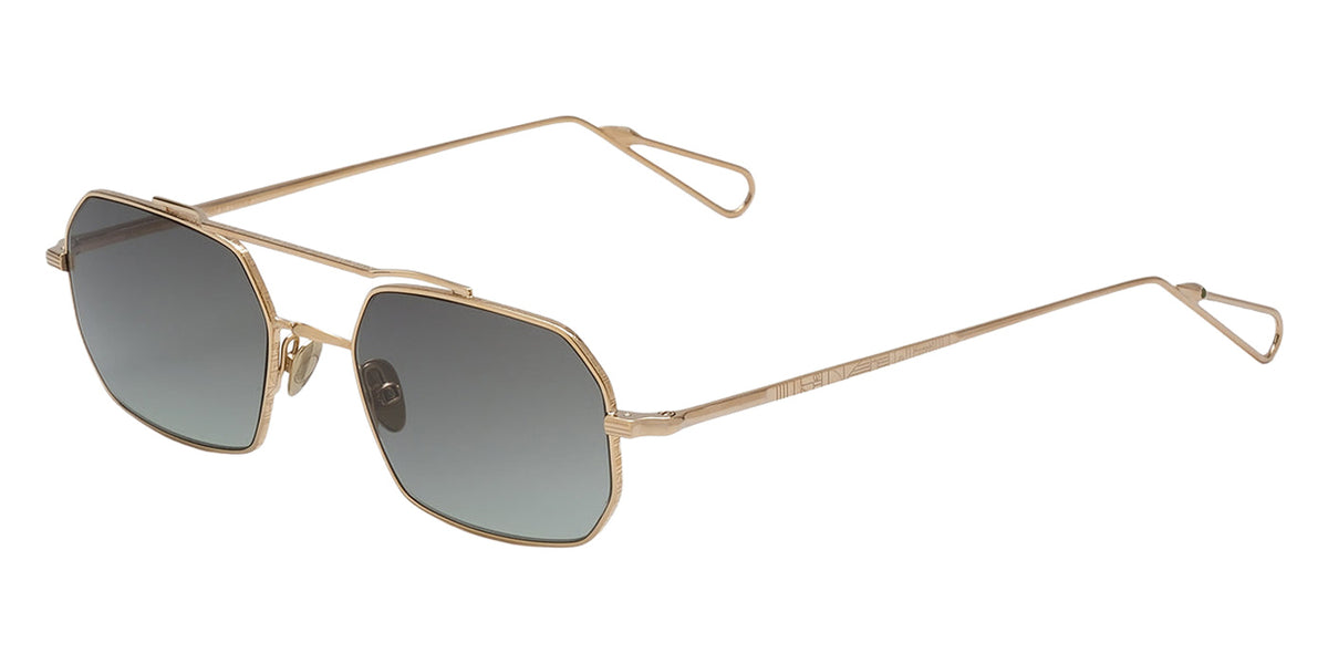 AHLEM® Clovis Sunglasses AH SM102-CHAM-NA/GNGR4-F2 52 - Champagne/Green Gradient
