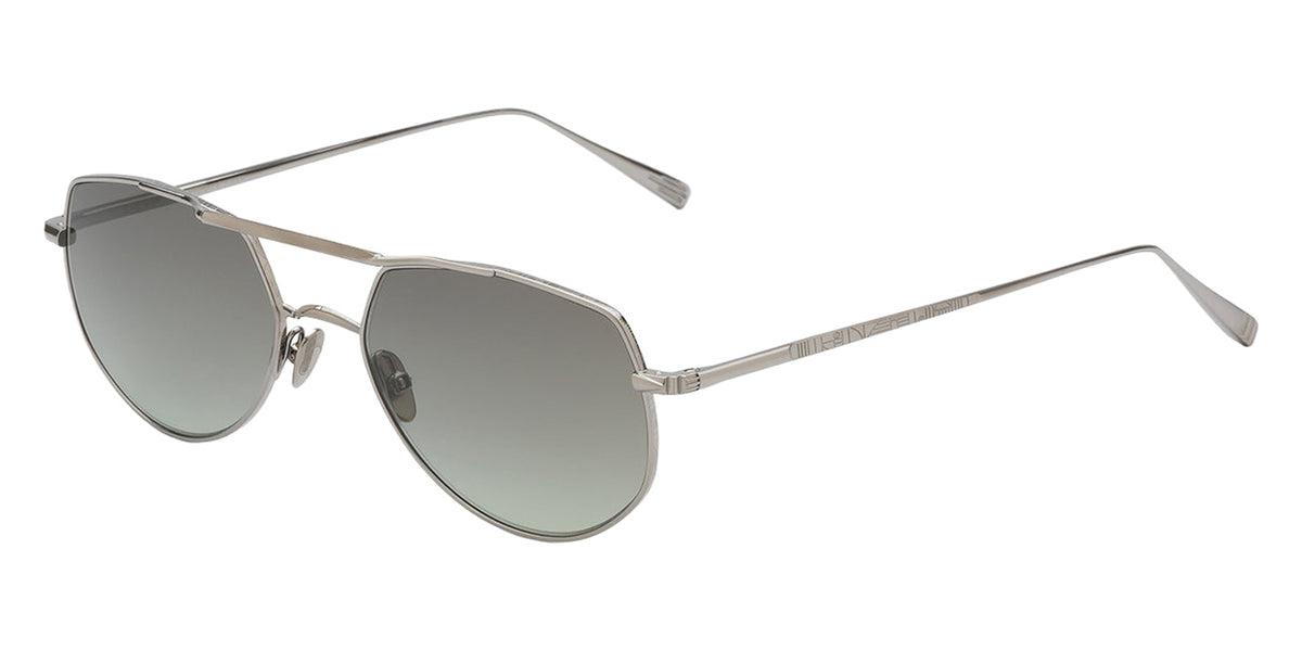 AHLEM® Cadet Sunglasses AH SM109-RUBR-NA/GNGR4-F3 54 - Ruthenium Brushed/Green Gradient