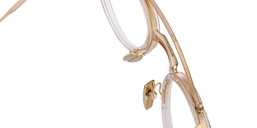 Akoni® Infinity Rx Eyeglasses - Brushed 12k Gold