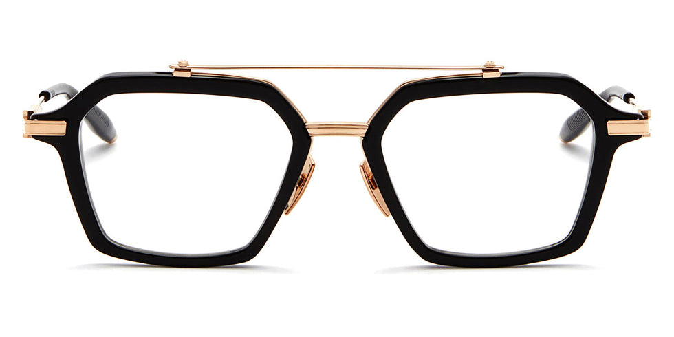 Akoni® Akari AF AKO Akari AF 413A 51 - Solid Black/White Gold Eyeglasses