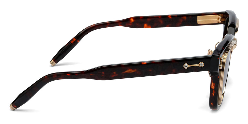Akoni® Apollo AF AKO Apollo AF 518B 51 - Havana/Brushed 12k Gold/Machine Silver / Dark Brown Sunglasses