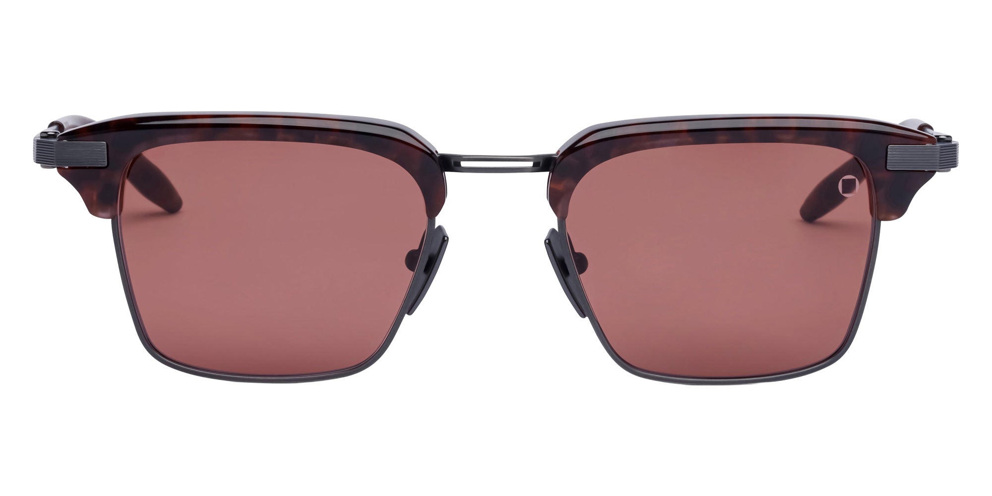 Akoni® Euclid AKO Euclid 526C 51 - Brushed Pewter/Dark Havana / Mars Sunglasses