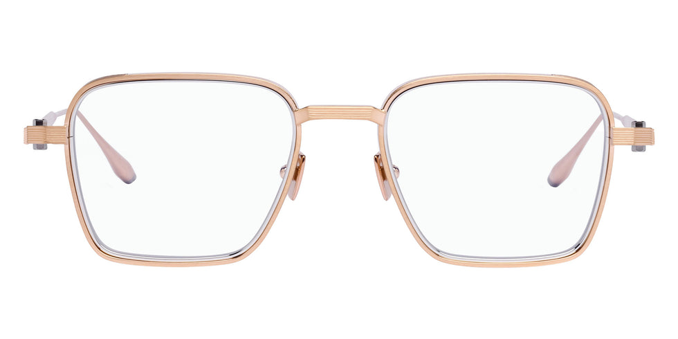 Akoni® Giano AKO Giano 529A 50 - Brushed 12k Gold with Silver Eyeglasses