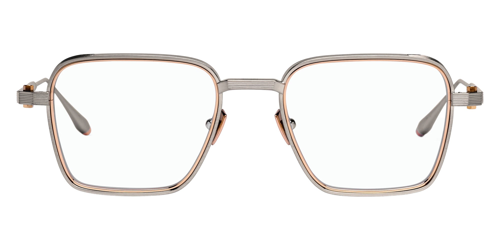 Akoni® Giano AKO Giano 529B 50 - Antique Silver with 12k Gold Eyeglasses