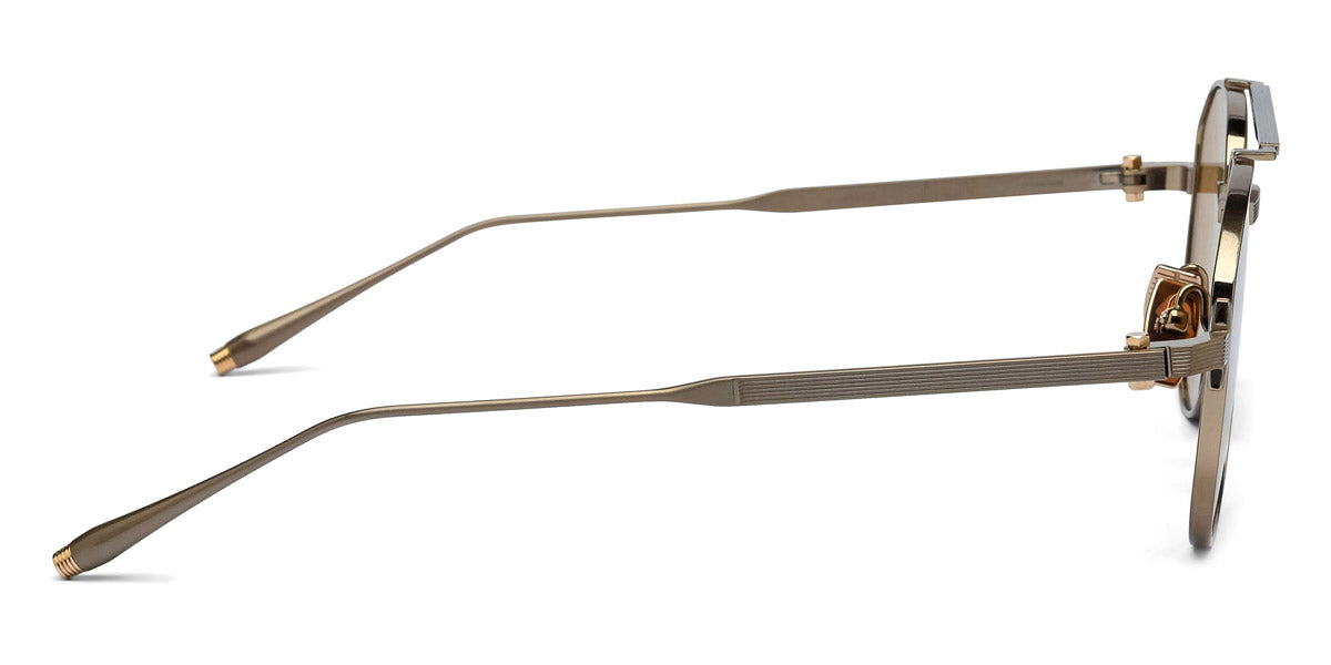 Akoni® Helios AKO Helios 521C 57 - Brushed Silver/Black Rhodium/Black Enamel / Senape AR Sunglasses