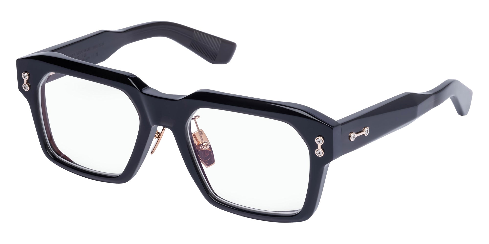 Akoni® Pegasus AF AKO Pegasus AF 528A 54 - Crystal Black/12k Gold Eyeglasses
