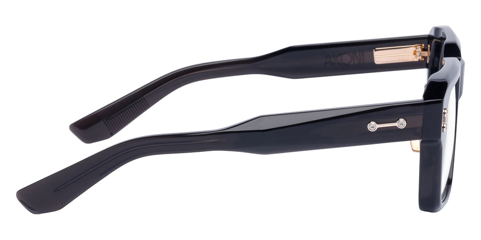 Akoni® Pegasus AF AKO Pegasus AF 528A 54 - Crystal Black/12k Gold Eyeglasses