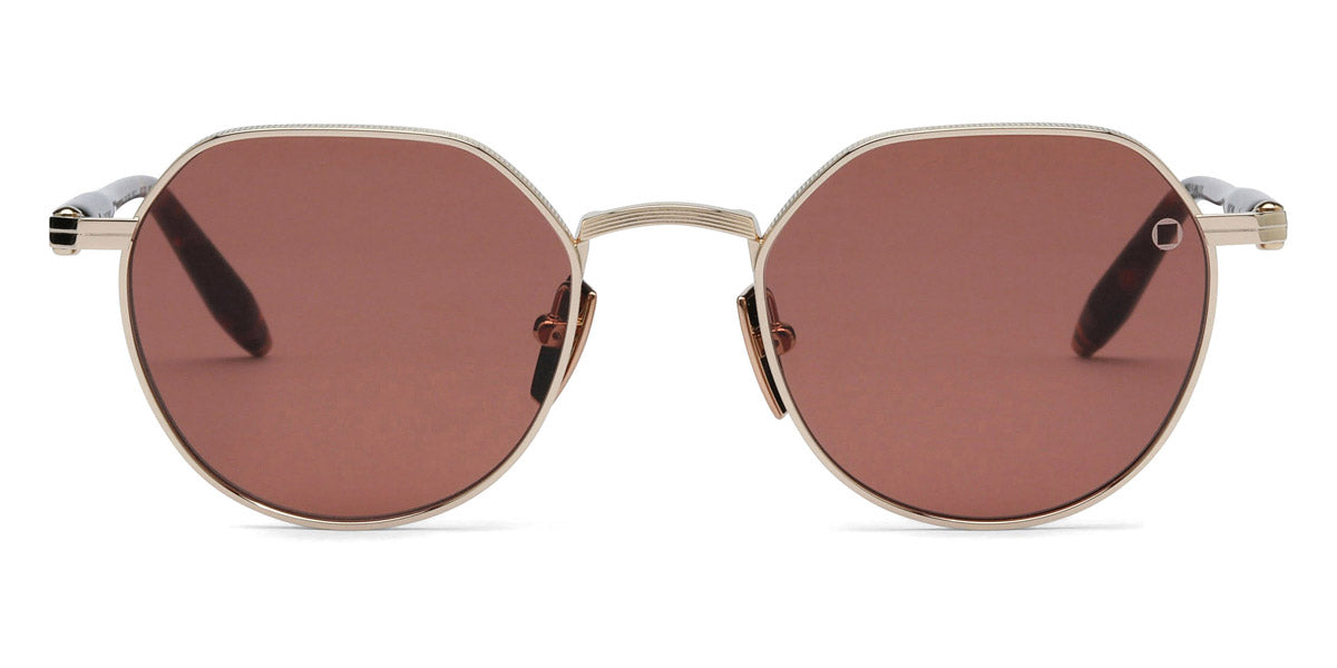 Akoni® Themis AKO Themis 522B 50 - 12k Gold / Havana/Brandy AR Sunglasses