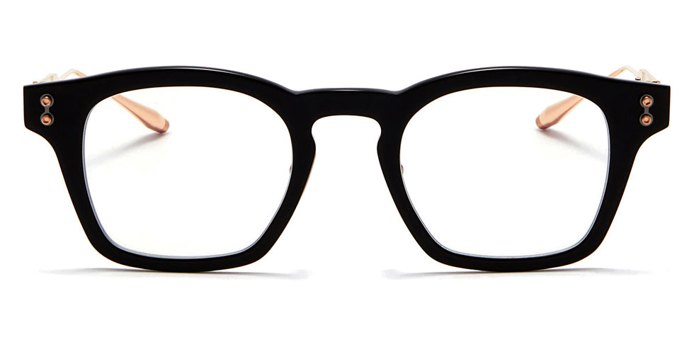 Akoni® Wise AF AKO Wise AF 418A 45 - Black/Brushed White Gold Eyeglasses