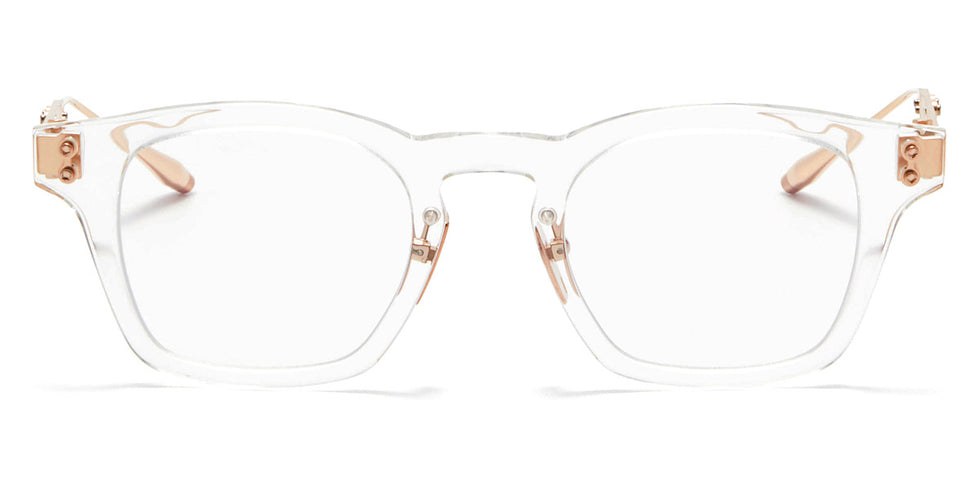 Akoni® Wise AF AKO Wise AF 418B 45 - Crystal Clear/Brushed White Gold Eyeglasses