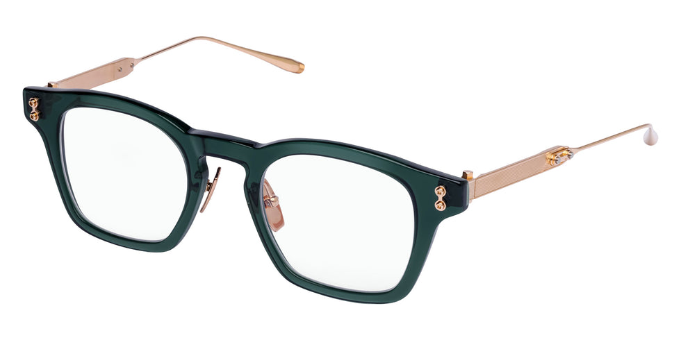 Akoni® Wise AF AKO Wise AF 418E 48 - Deep Emerald Green/12k Gold Eyeglasses