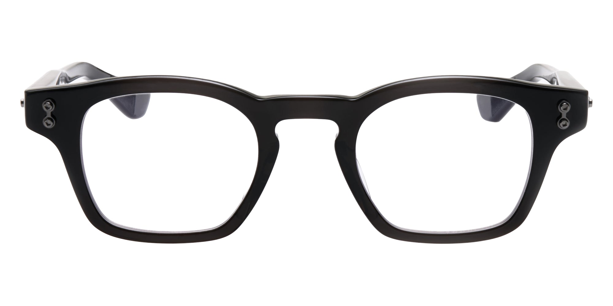 Akoni® Wise Two Rx AKO Wise Two Rx 516A 45 - Crystal Black/Black Iron Eyeglasses