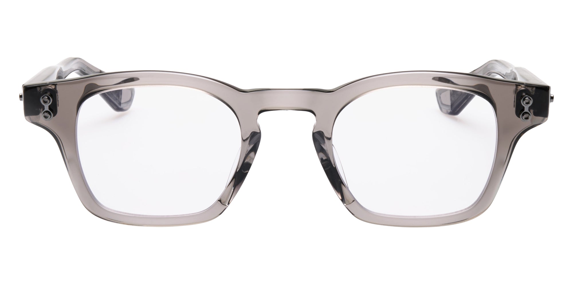 Akoni® Wise Two Rx AKO Wise Two Rx 516B 48 - Crystal Gray/Black Palladium Eyeglasses