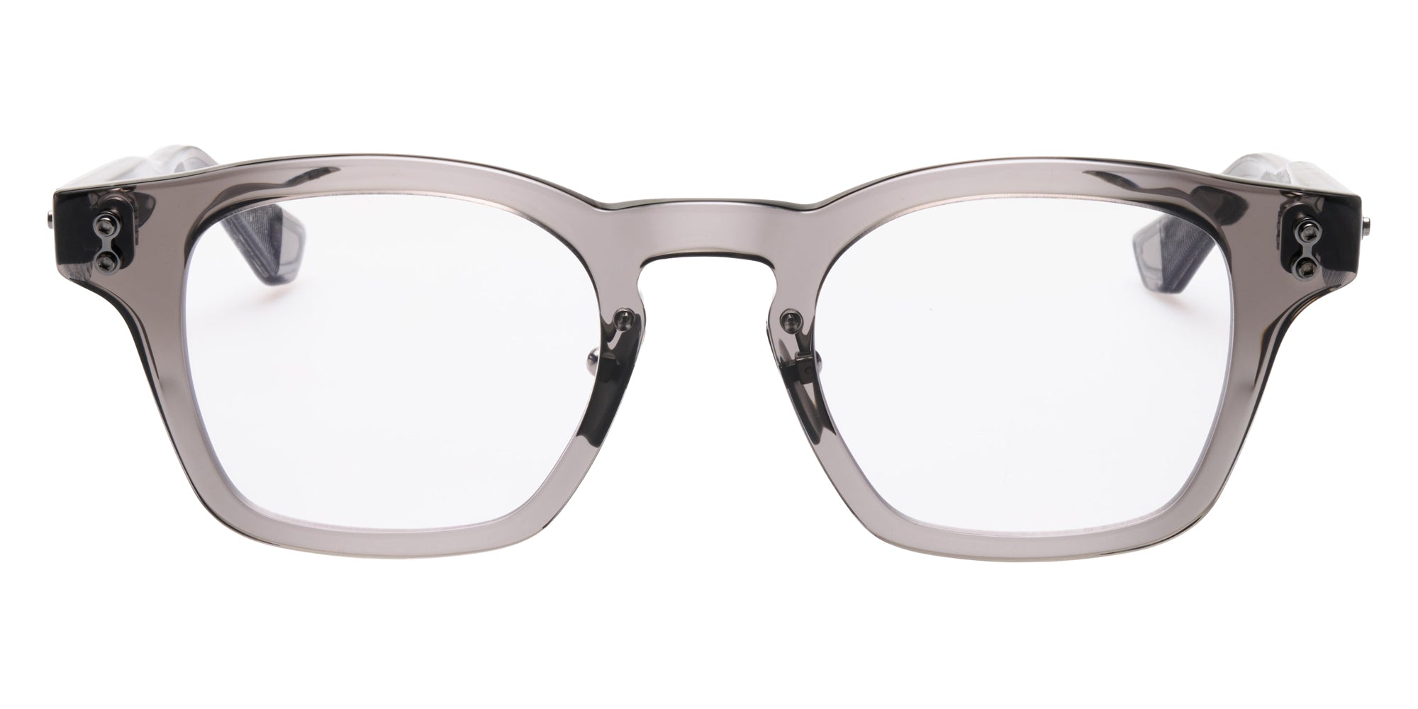 Akoni® Wise Two Rx AF AKO Wise Two Rx AF 516B 48 - Crystal Gray/Black Palladium Eyeglasses