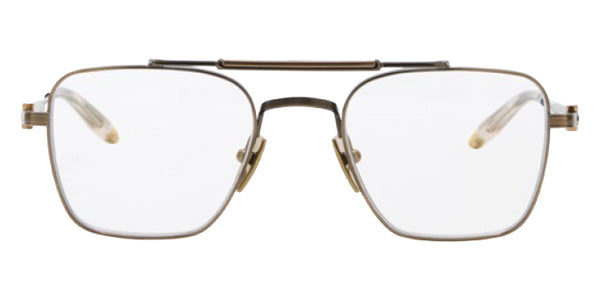 Akoni® Europa AKN AKX 200G 50 Eyeglasses - Antique Gold w/ 12k Gold details/Crystal Sand/Clear Lenses