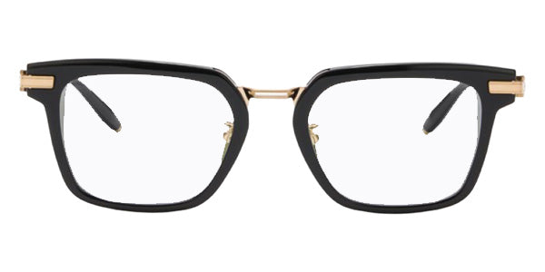 Akoni® Compton AKN AKX 542A 51 Eyeglasses - Black/Brushed 12k Gold/Clear Lenses