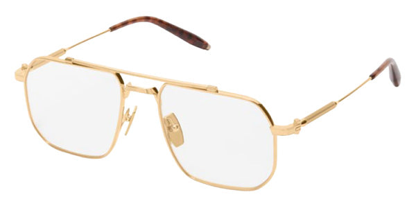 Akoni® Atlas AKN AKX 545C 55 Eyeglasses - 12k Gold/Red Havana/Clear Lenses