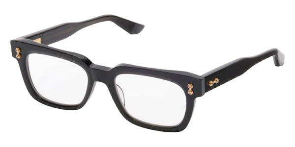 Akoni® Luna-Two AKN AKX 547A 49 Eyeglasses - Crystal Black/12k Gold/Clear Lenses