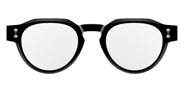 Akoni® Andra AKN AKX 549B 47 Eyeglasses - Black/Black Rhodium/Clear Lenses