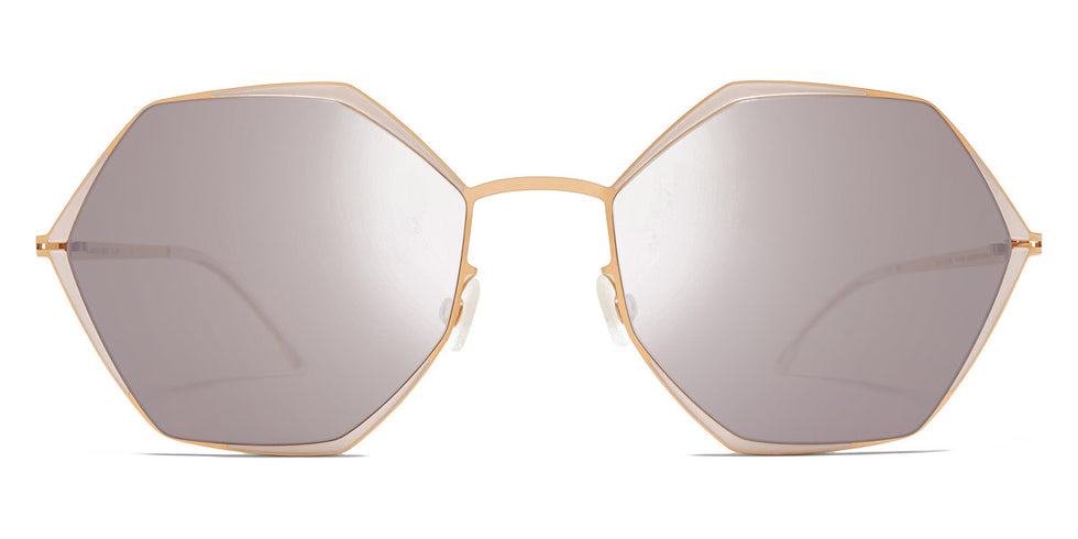 Mykita® ALESSIA MYK ALESSIA Champagne Gold/Aurore / Dark Purple Flash 55 - Champagne Gold/Aurore / Dark Purple Flash Sunglasses