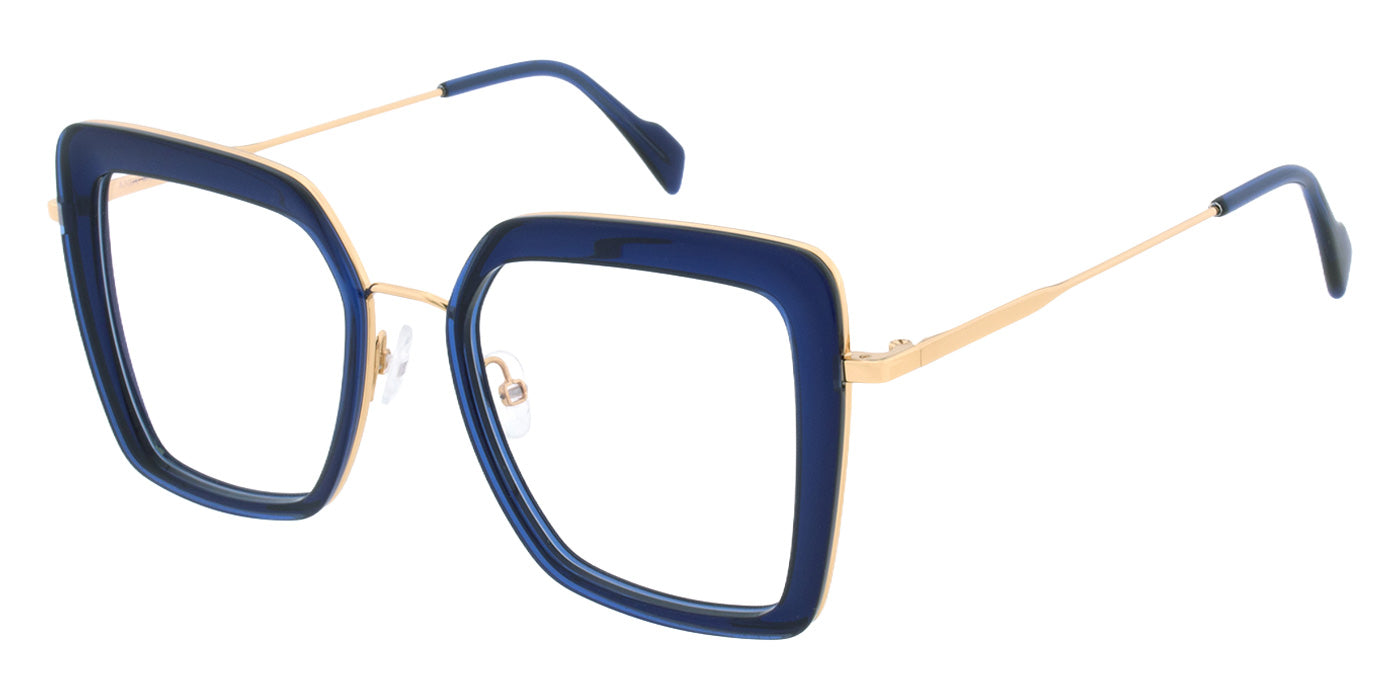 Andy Wolf® 4819 ANW 4819 07 51 - Blue/Rosegold Eyeglasses