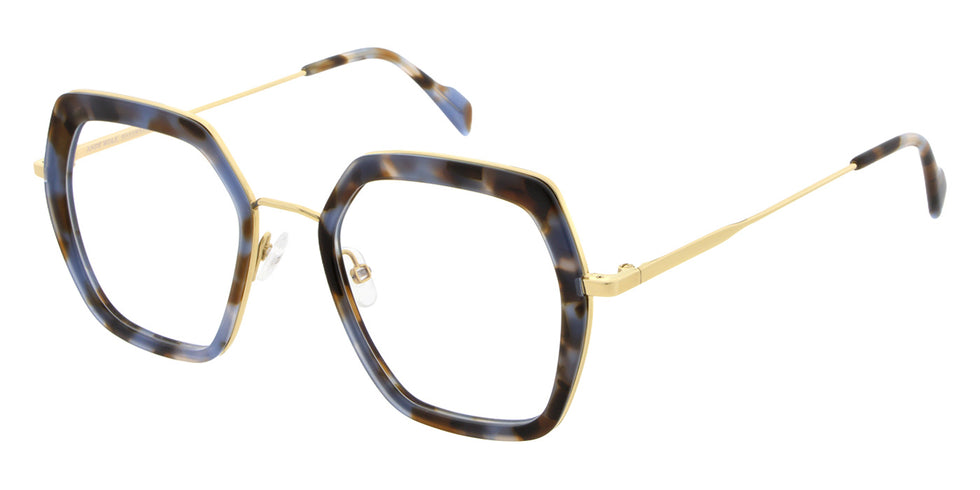 Andy Wolf® 4832 ANW 4832 06 50 - Blue/Gold Eyeglasses