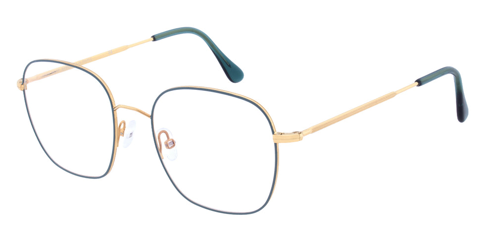 Andy Wolf® 4834 ANW 4834 03 48 - Gold/Teal Eyeglasses
