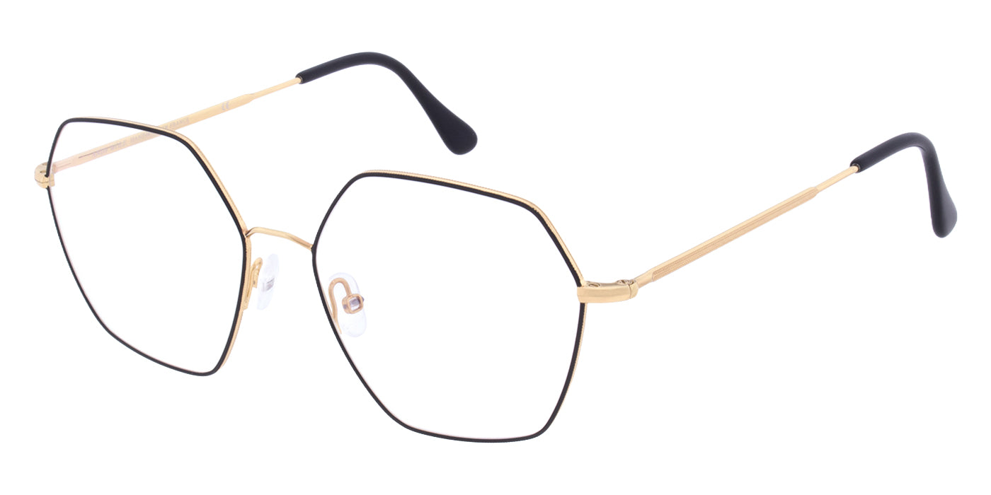 Andy Wolf® 4835 ANW 4835 02 53 - Gold/Black Eyeglasses