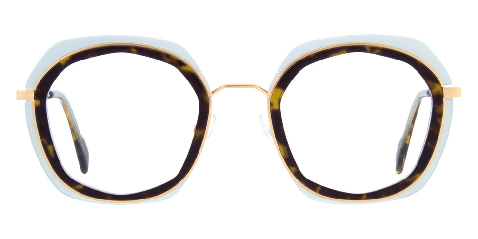 Andy Wolf® 4836 Eyeglasses - Gold/Brown