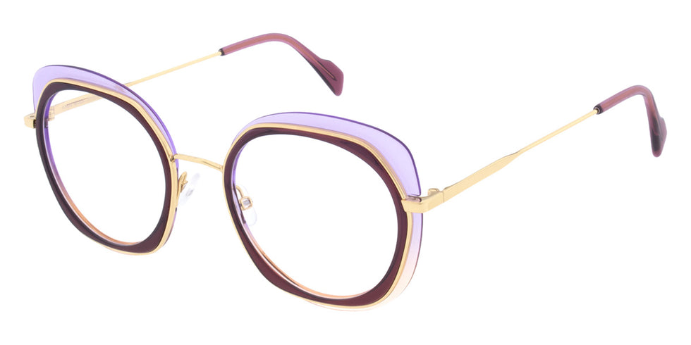 Andy Wolf® 4837 Eyeglasses ANW 4837 03 51 - Red/Gold