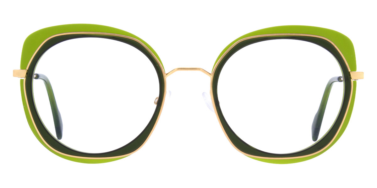 Andy Wolf® 4837 Eyeglasses ANW 4837 04 51 - Green/Gold
