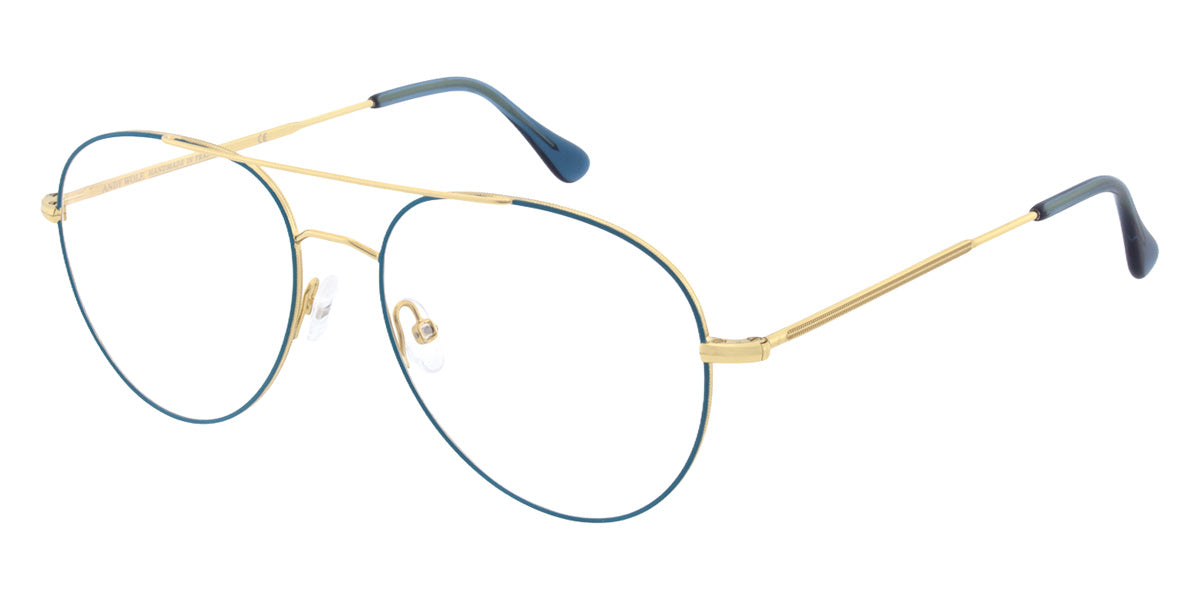 Andy Wolf® 4841 Eyeglasses ANW 4841 Riley 04 53 - Gold/Blue