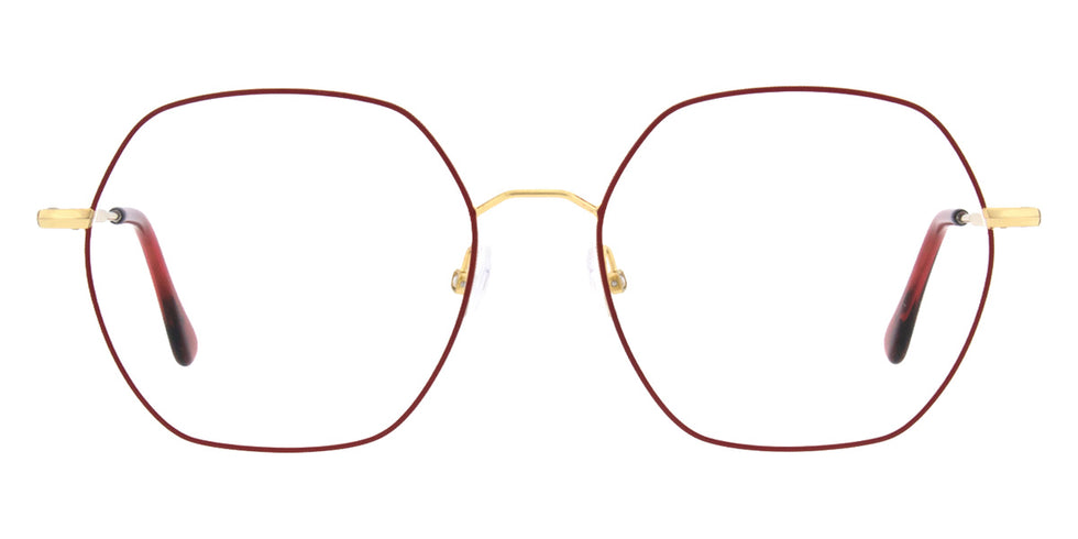 Andy Wolf® 4843 Eyeglasses ANW 4843 02 52 - Gold/Red