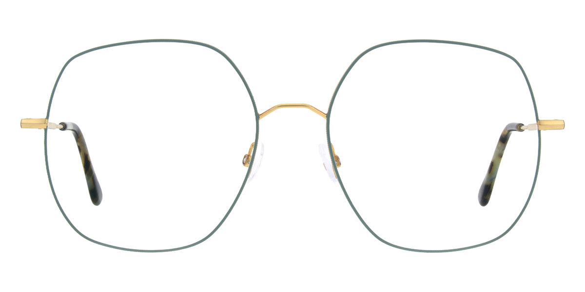 Andy Wolf® 4844 Eyeglasses ANW 4844 03 56 - Gold/Teal
