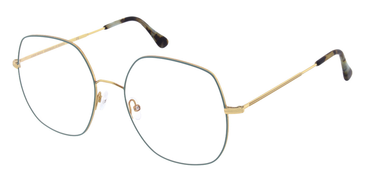 Andy Wolf® 4844 Eyeglasses ANW 4844 03 56 - Gold/Teal