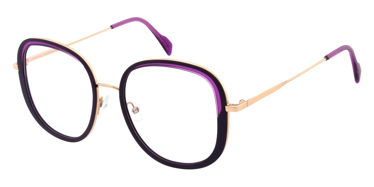 Andy Wolf® 4846 Eyeglasses ANW 4846 03 53 - Violet/Rosegold