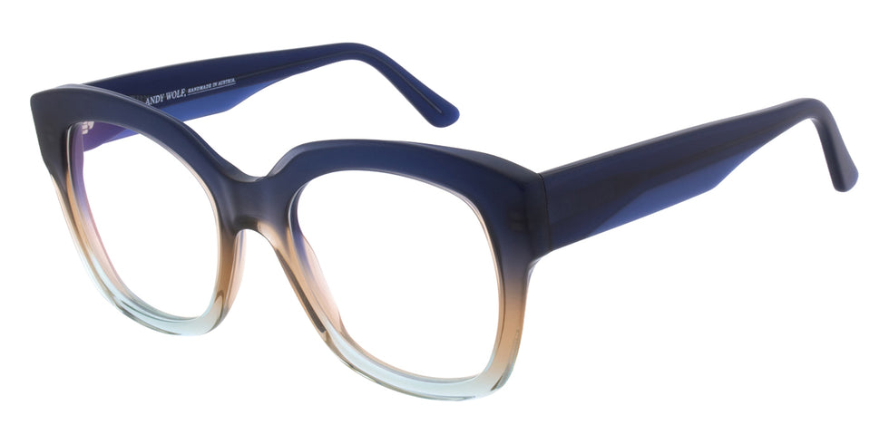 Andy Wolf® 5156 ANW 5156 03 51 - Blue/Orange Eyeglasses