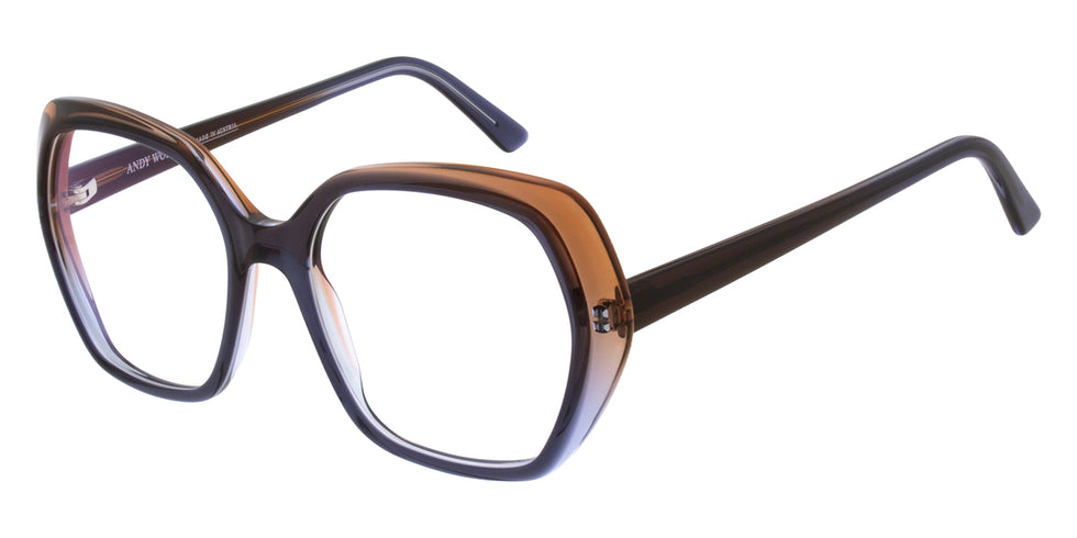 Andy Wolf® 5158 ANW 5158 02 52 - Brown/Blue Eyeglasses