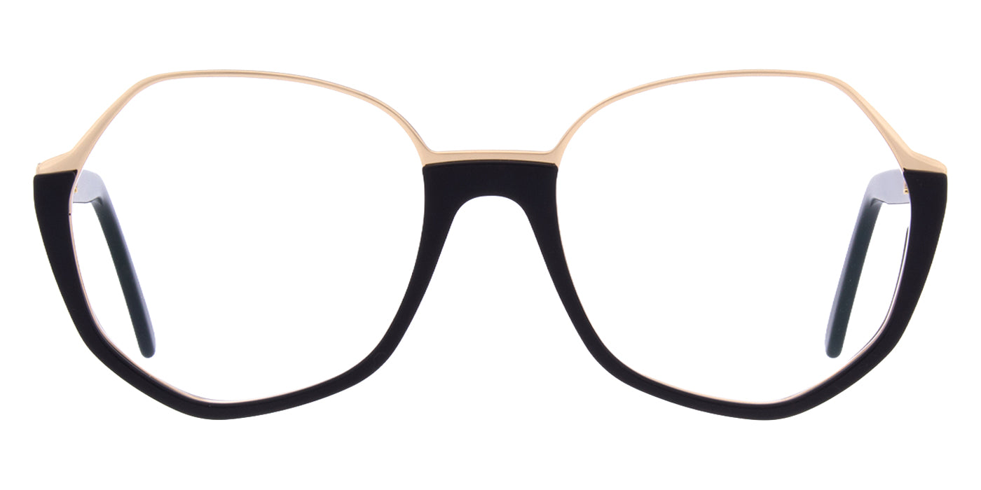 Andy Wolf® 5161 ANW 5161 01 53 - Black/Gold Eyeglasses