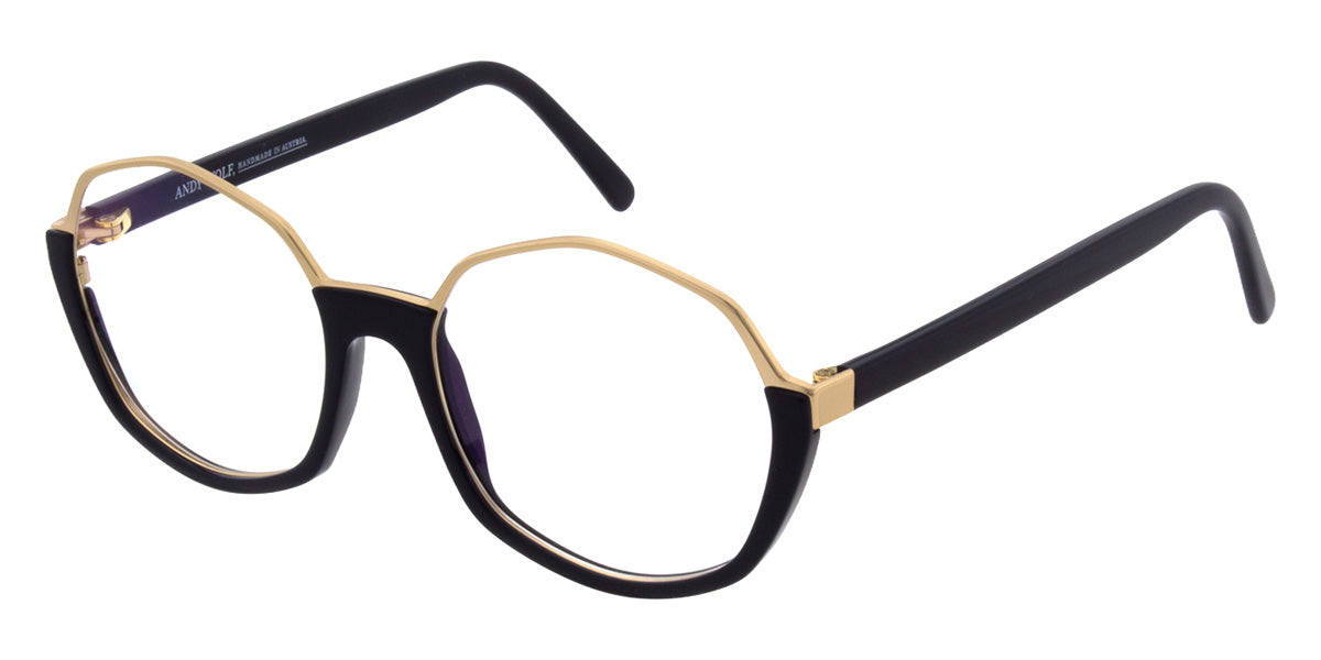 Andy Wolf® 5164 Eyeglasses ANW 5164 01 52 - Black/Gold