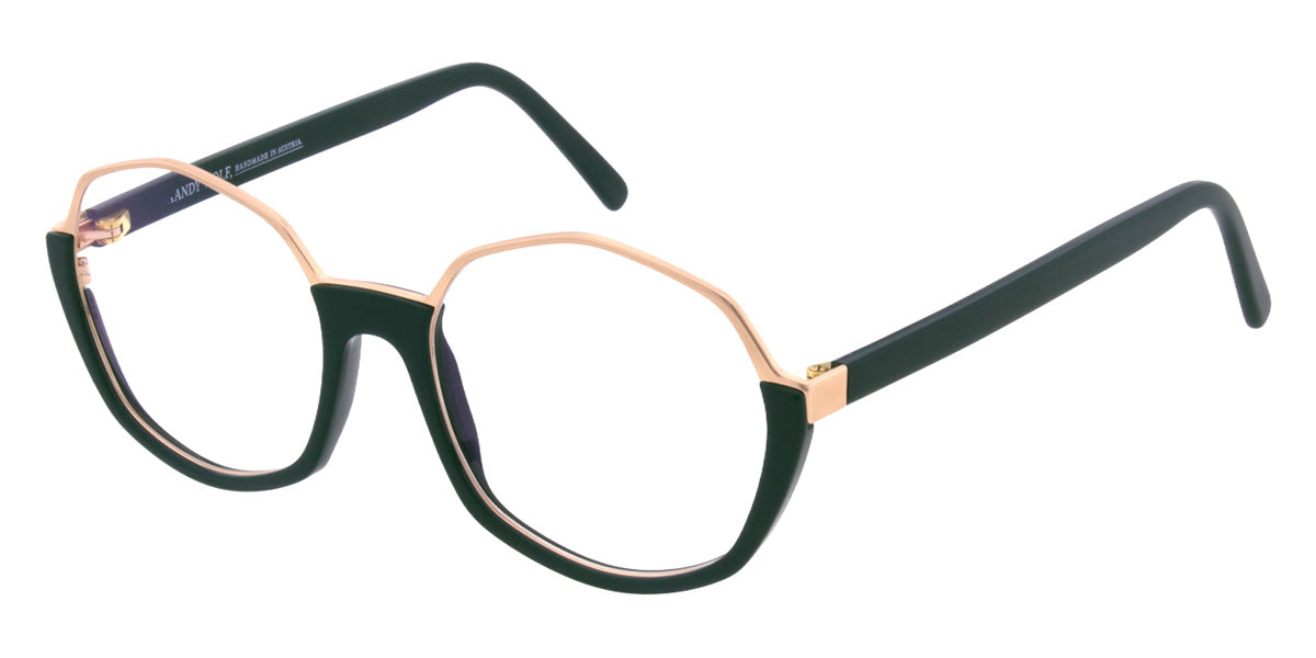 Andy Wolf® 5164 Eyeglasses ANW 5164 03 52 - Teal/Rosegold